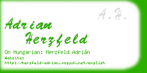 adrian herzfeld business card