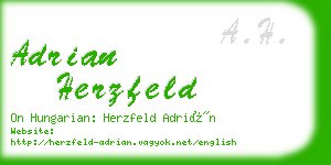 adrian herzfeld business card